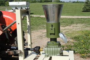 PTO pellet machine used in farm